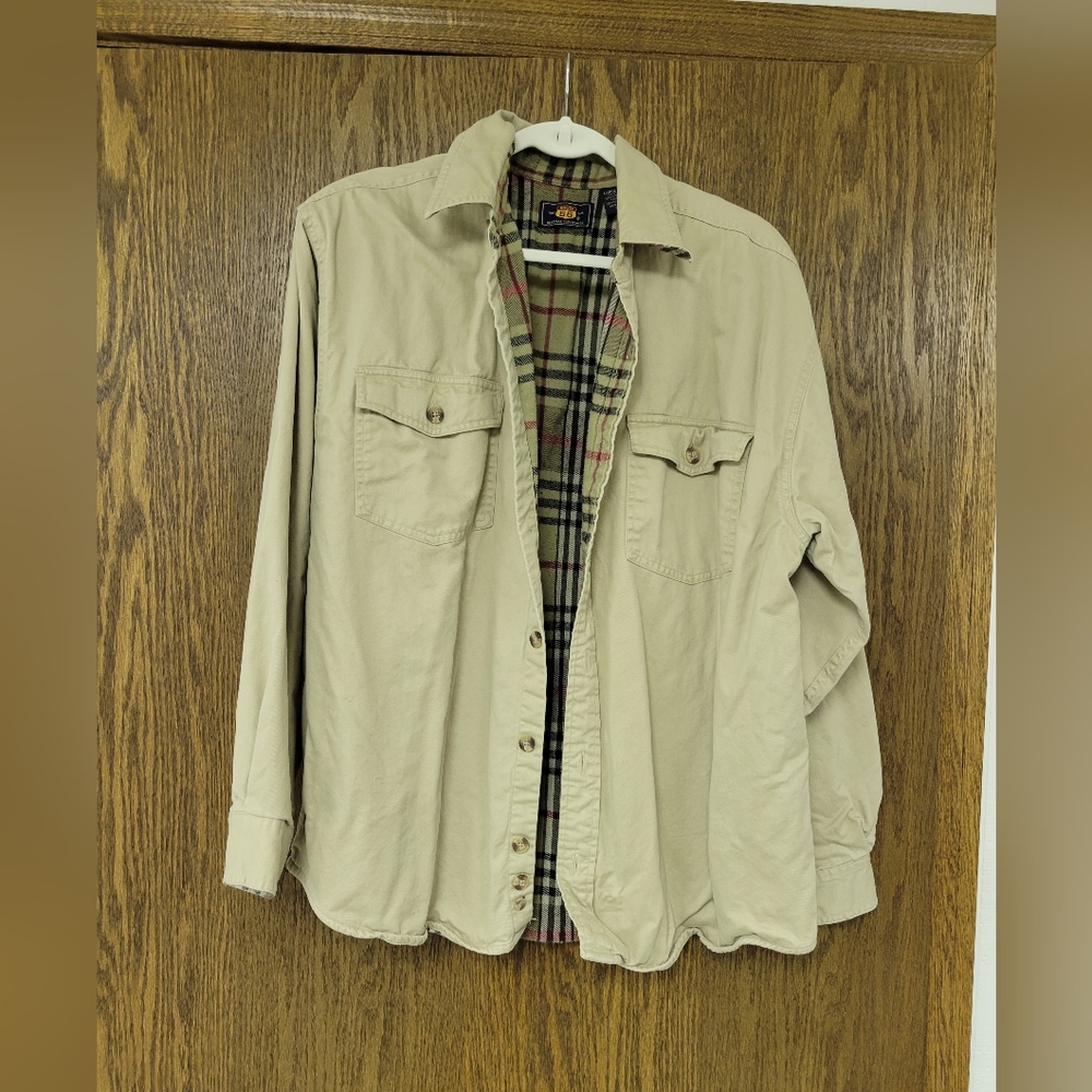Route 66 mens jacket size L large tan